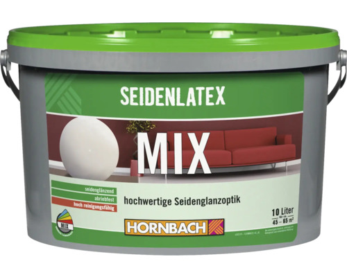 HORNBACH Latexfarbe Seidenlatex im Wunschfarbton Basis C 10 L