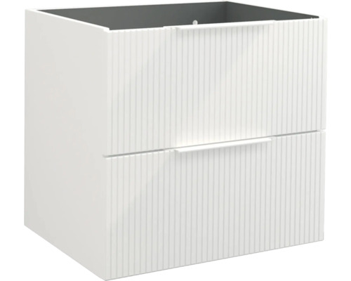 Waschbeckenunterschrank Jungborn Quattro 60x50x46 cm ohne Waschbecken weiß matt