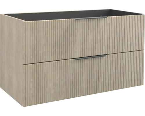 Waschbeckenunterschrank Jungborn Quattro 100x50 cmx46 cm ohne Waschbecken tabak eiche matt