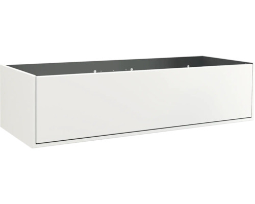 Waschbeckenunterschrank Jungborn Nove 120x30x46 cm ohne Waschbecken weiß matt Schublade für Badezimmermöbel