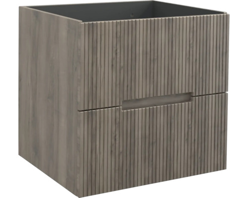 Waschbeckenunterschrank Jungborn Sedici 60x57x50 cm ohne Waschbecken nuss matt Waschtischunterschrank mit Schubladen