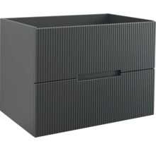 Waschbeckenunterschrank mit geriffelter Front