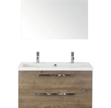 Waschtisch mit Unterschrank und Spiegel für das Badezimmer