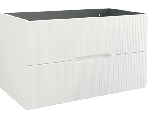 Waschbeckenunterschrank Jungborn Sedici 100x57x50 cm ohne Waschbecken weiß matt