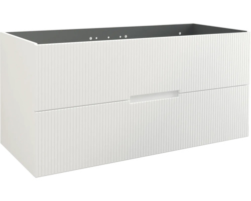 Waschbeckenunterschrank Jungborn Sedici 120x57x50 cm ohne Waschbecken weiß matt
