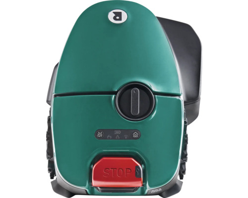 Mähroboter mit Stopptaste