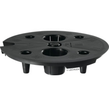 Schwarzer Kräutertopfaufsatz mit mehreren Pflanzlöchern