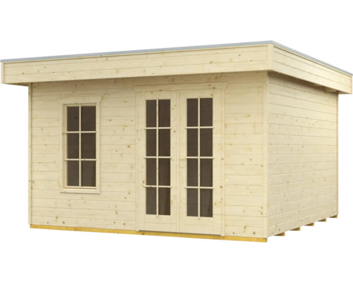 Gartenhaus aus Holz mit Fenster und Doppeltür