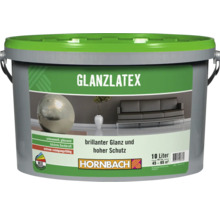 HORNBACH Latexfarbe Glanzlatex weiß 10 l-thumb-0