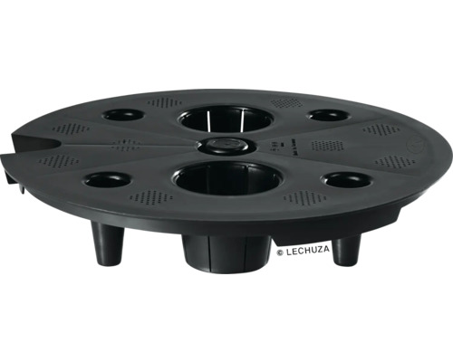 Schwarzer Pflanzeneinsatz für Pflanzgefäße mit Löchern zur Bewässerung