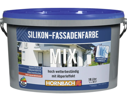 Silikon Fassadenfarbe im Zehn-Liter-Eimer von Hornbach