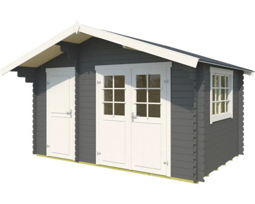 Holzgartenhaus mit Doppeltür und Fenster