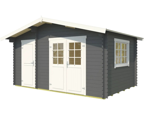 Gartenhaus mit Doppeltür, Einzeltür und Fenster