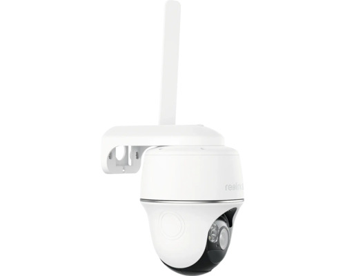 Überwachungskamera mit Antenne und Wandhalterung