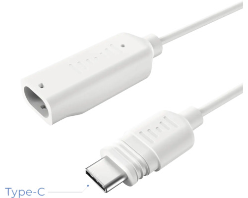 Weißes USB Typ C Verlängerungskabel