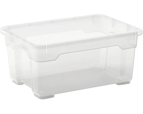 Leere transparente Aufbewahrungsbox