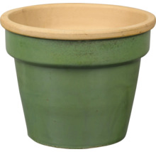 Grüner Blumentopf aus Keramik