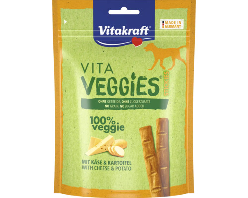 Vitakraft Vita Veggies Stickies Hundesnack mit Käse und Kartoffel, ohne Getreide und Zuckerzusatz, hergestellt in Deutschland