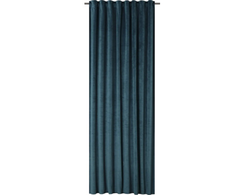 Vorhang mit Universalband Velvet blau 140x280 cm