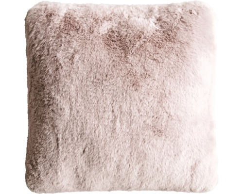 Quadratisches Kissen mit Fellstruktur