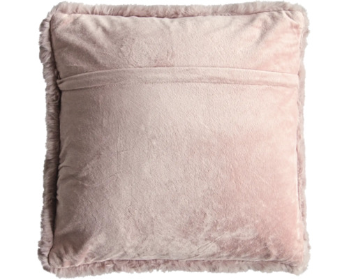 Dekokissen mit Fellrand