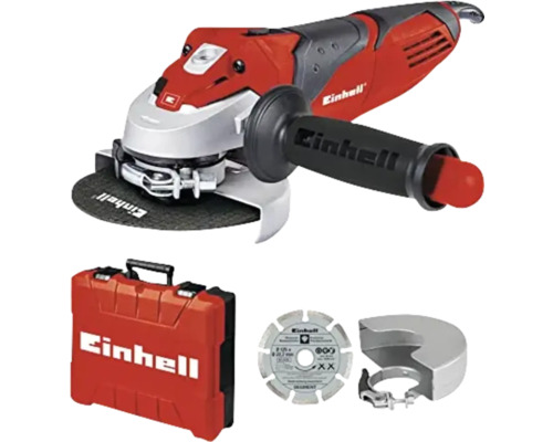Einhell Winkelschleifer-Set mit Trennscheibe, Schutzhaube und Transportkoffer