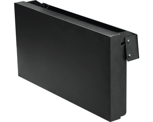 Schwarze Metall-Abdeckblende