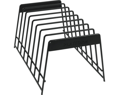 Schallplattenständer aus Metall für die Aufbewahrung von Schallplatten