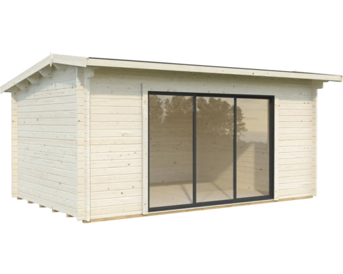 Holzgartenhaus mit Schiebetür