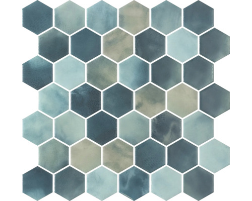 Poolmosaik Hex XL Cotto Yadel 28,6x28,4cm