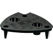 Dreieckiger Pflanztisch mit Löchern und Füßen