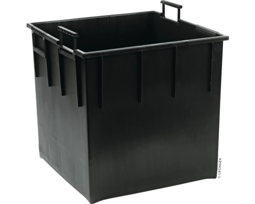 Schwarzer Pflanzeinsatz für Pflanzgefäße mit Griffen