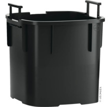 Schwarzer Pflanzeinsatz aus Kunststoff mit Griffen