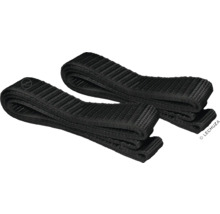 Zwei schwarze Textilbänder