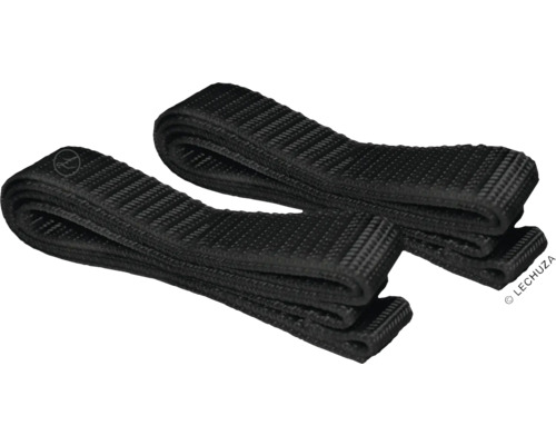 Zwei schwarze Textilbänder