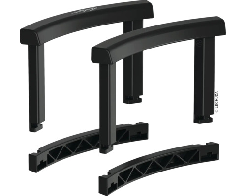 Griffe-Set Lechuza für Cilindro 32 / Trendcover 32 / Puro 50 Kunststoff schwarz Lechuza Rankhilfe für Pflanzgefäße