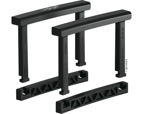 Griffe-Set Lechuza für Pila Color Planter Kunststoff schwarz Lechuza Rankhilfe für Pflanzgefäße