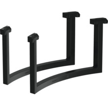 Zwei schwarze Tischgestelle