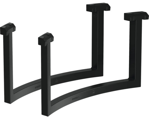 Zwei schwarze Tischgestelle