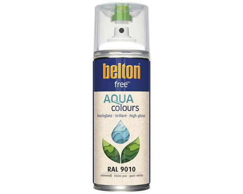 Belton Aqua Colours Lackspraydose hochglänzend RAL 9010 Reinweiß