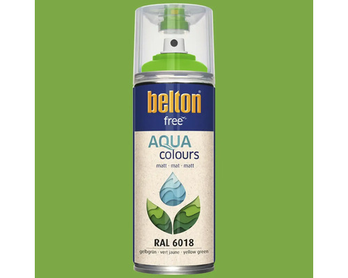 Belton Free Aqua Farbspraydose gelbgrün