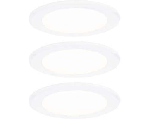 Drei runde LED-Einbauleuchten