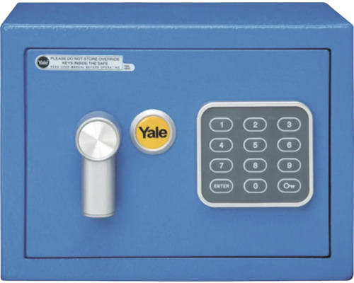 Mini Schlüsseltresor Yale XS 170 x 230 x 170 mm, blau