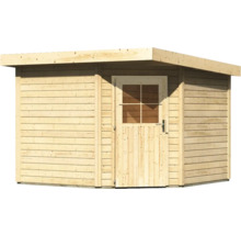 Holzgartenhaus mit Tür und Fenster