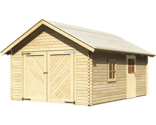 Holzgartenhaus mit Doppeltür und Einzeltür