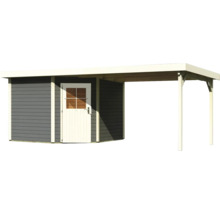 Gartenhaus mit Überdachung aus Holz