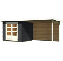 Gartenhaus mit Anbau aus Holz