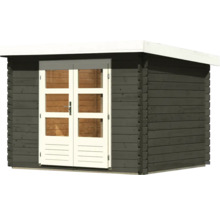 Gartenhaus aus Holz mit Doppeltür und Fenster