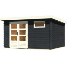 Holzgartenhaus mit Doppeltür und Fenster