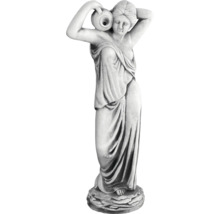 Dekorative Frauenfigur mit Krug für den Garten